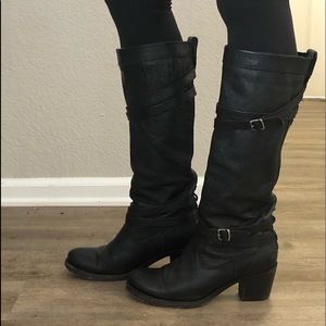 Frye Jane Strappy Tall boots